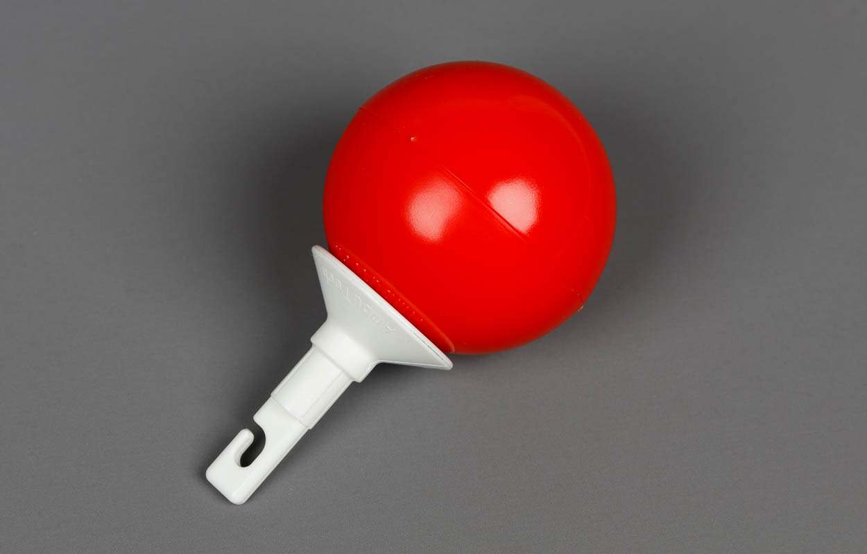 Rolling Ball Tip, rouge, Eyelet Style