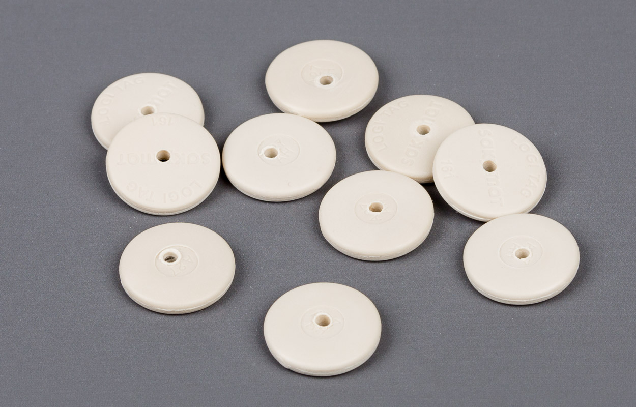 RFID boutons ronds 15 mm / 10 pièces