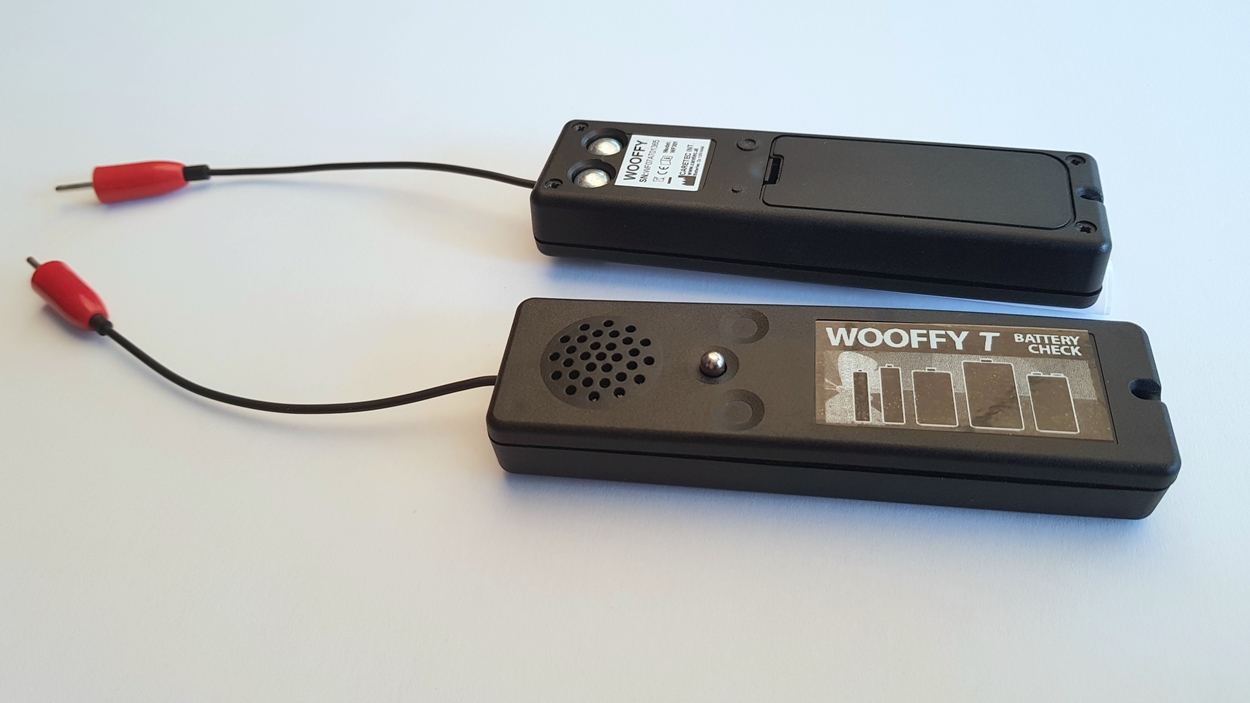 Testeur de piles WooffyT tactile et acoustique