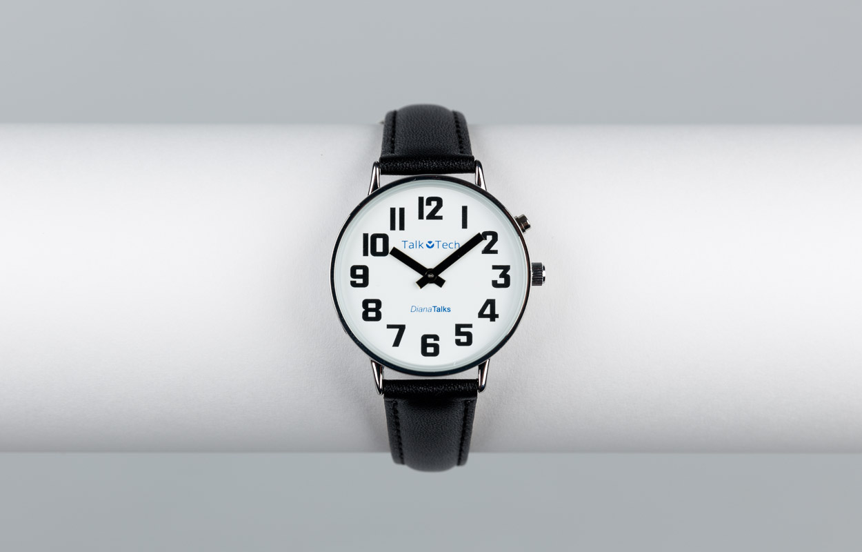 Armbanduhr DianaTalks Prime 37 mm sprechend, multilingual, Einknopf
