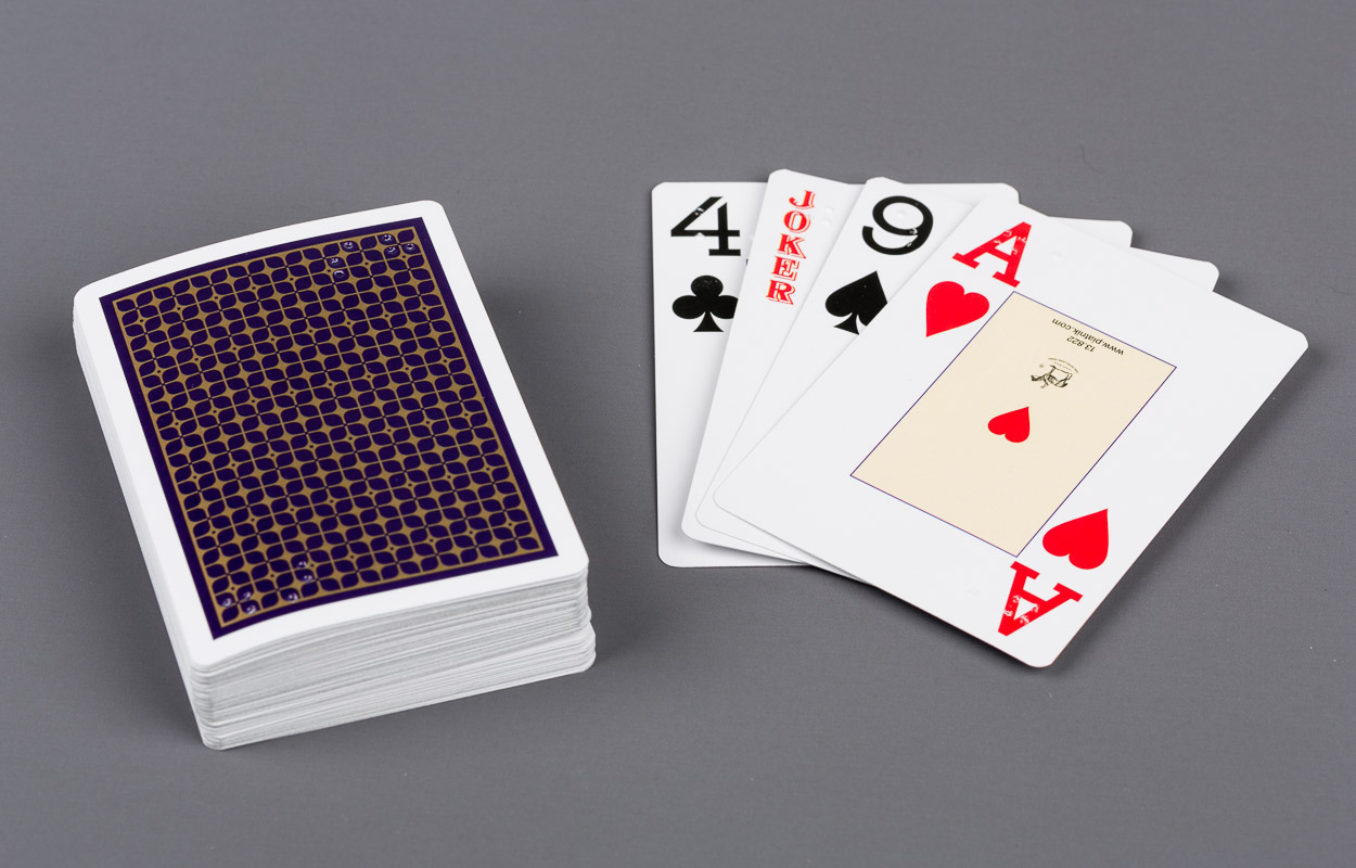 Cartes de Poker contrastéen braille allemand