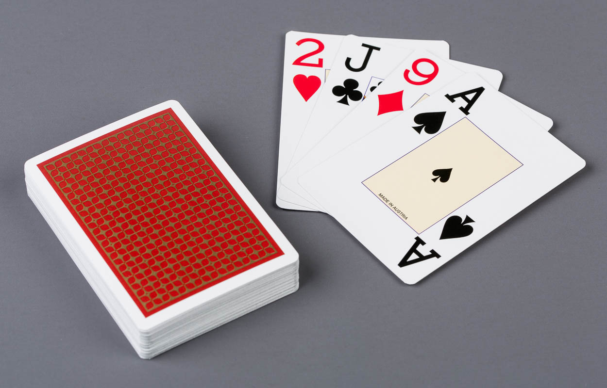Cartes de Poker/Jass avec dos rouge