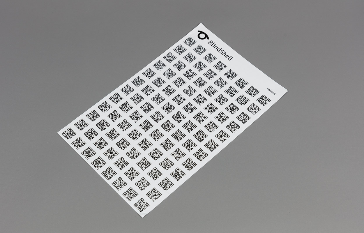 Etiquettes Blindshell à usage unique 96 pièces