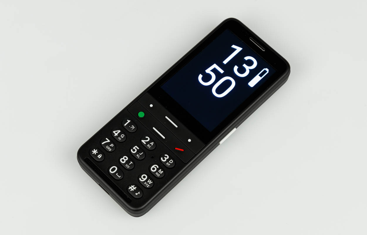 Téléphone mobile Blindshell Classic2, DEnoir, grand écran, commande vocale
