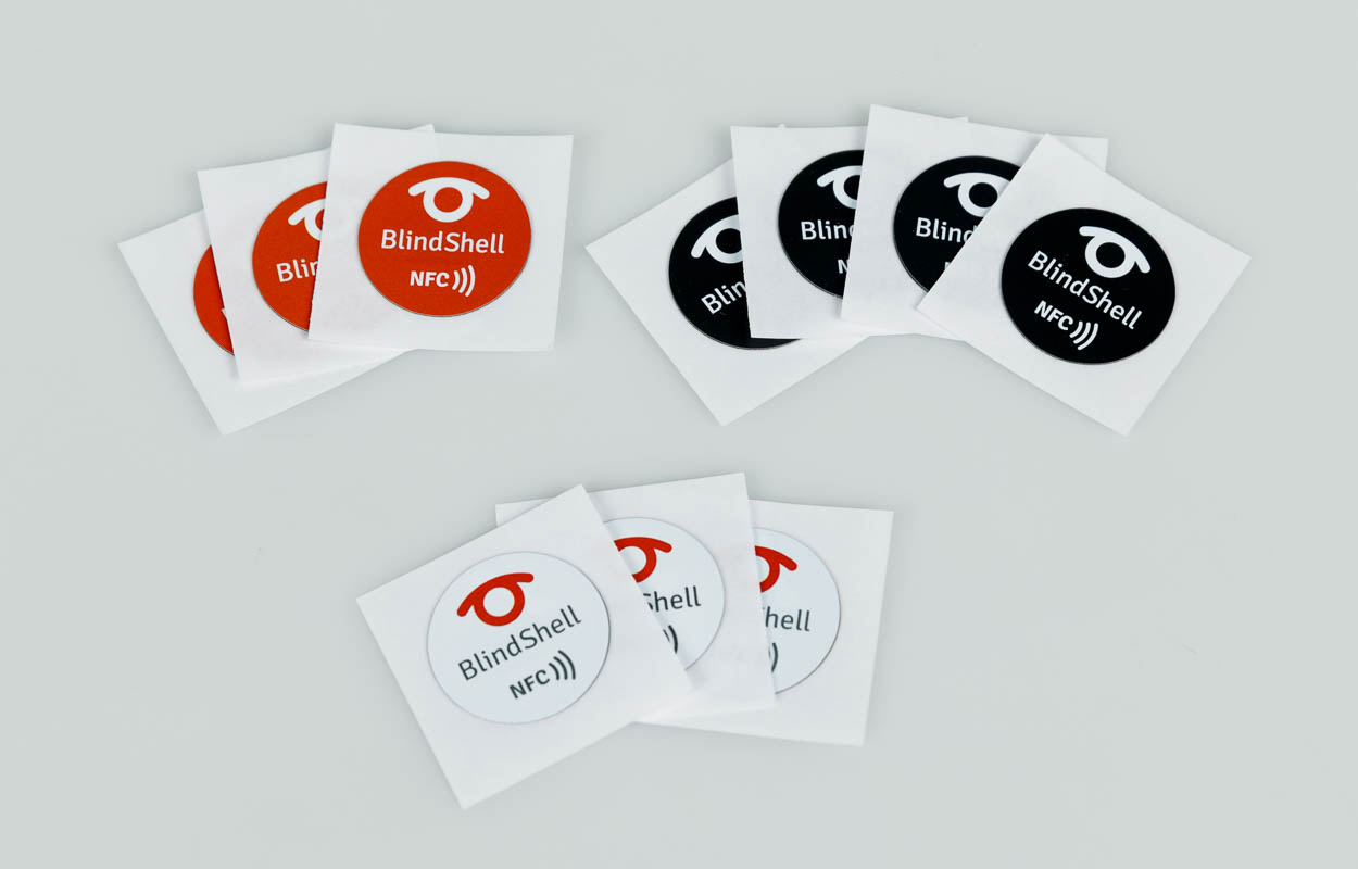 Etiquettes Blindshell NFC 10 pièces